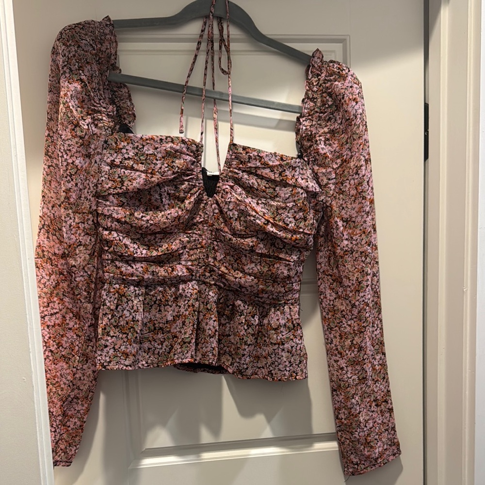 Floral Long Sleeve Women's Top